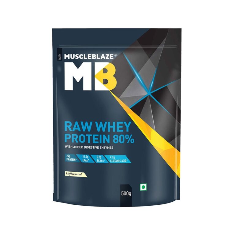 MuscleBlaze 80% Raw Whey Protein