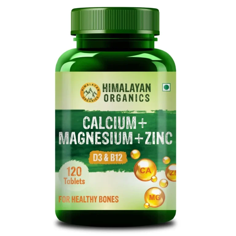 Himalayan Organics Calcium Magnesium Zinc Vitamin D3 & B12