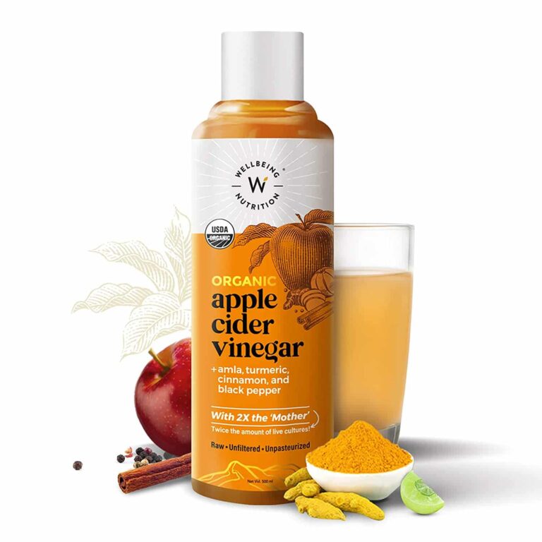 Wellbeing Nutrition Organic Apple Cider Vinegar with Mother of Vinegar