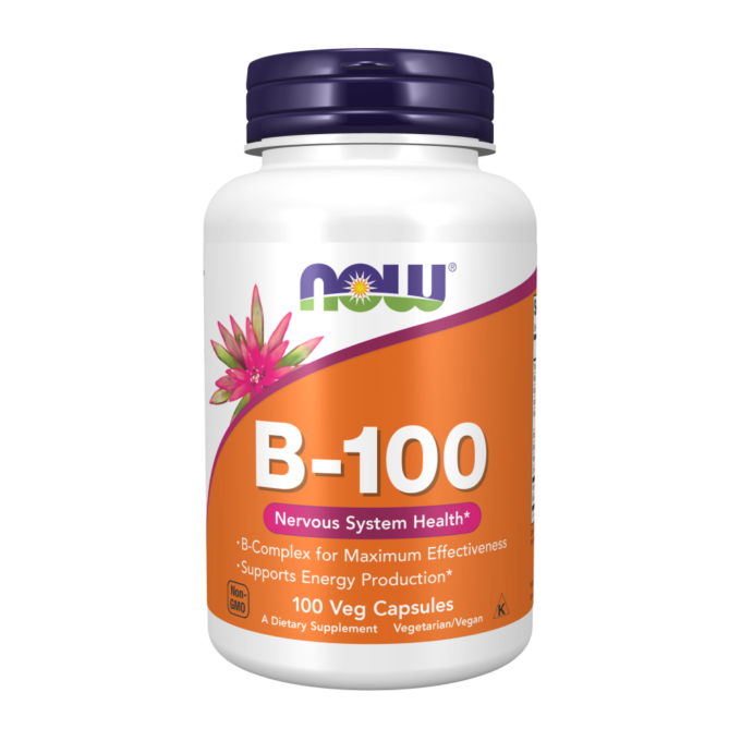 Now Vitamin B-100 Veg Capsules